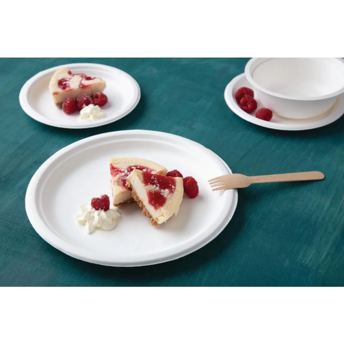 Fiesta Compostable Bagasse Plates Round 260mm (Pack of 50) - Image 3