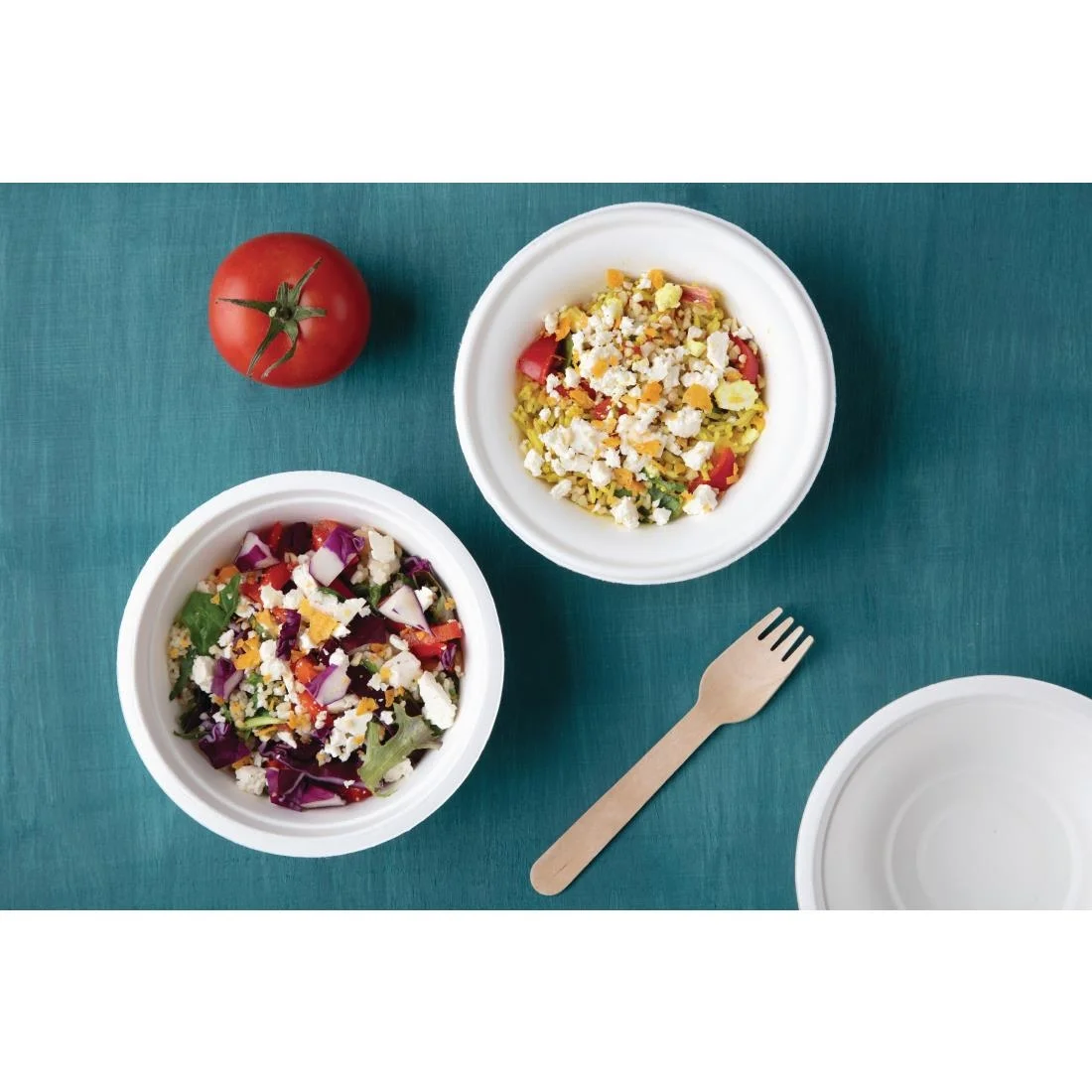 Fiesta Compostable Bagasse Bowls Round 10oz (Pack of 50) - Image 3