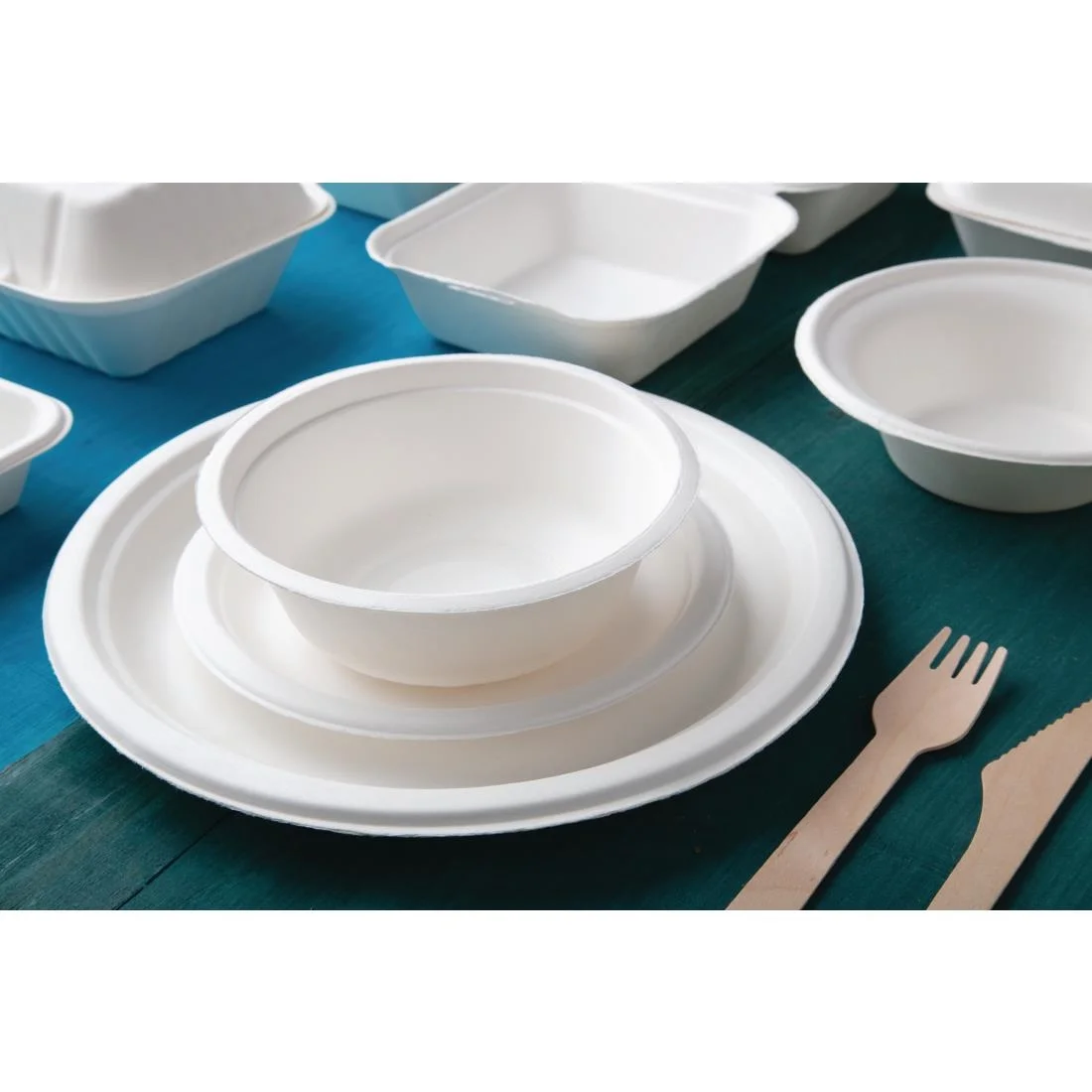 Fiesta Compostable Bagasse Plates Round 260mm (Pack of 50) - Image 8
