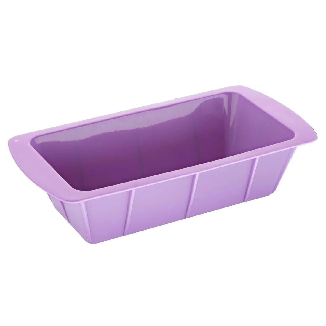 Hygiplas Flexible Silicone Purple Loaf Pan - Image 1