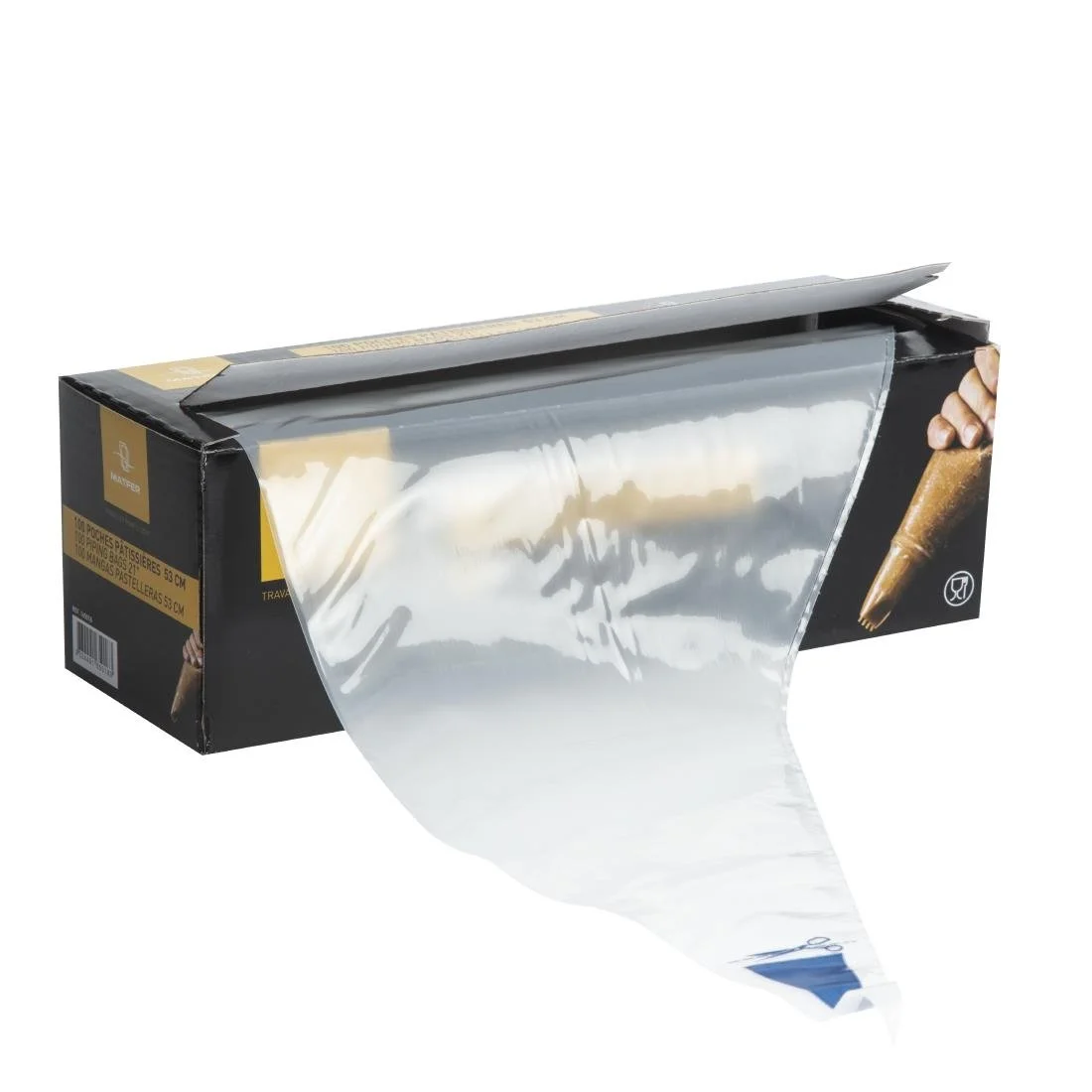 Matfer Bourgeat Disposable Piping Bags Clear (Roll of 100x530mm) - Image 4