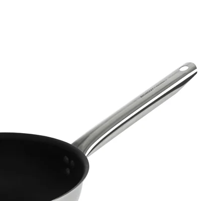Matfer Bourgeat Tradition Stainless Steel Pro Non-Stick Sauté Pan 24cm - Image 2