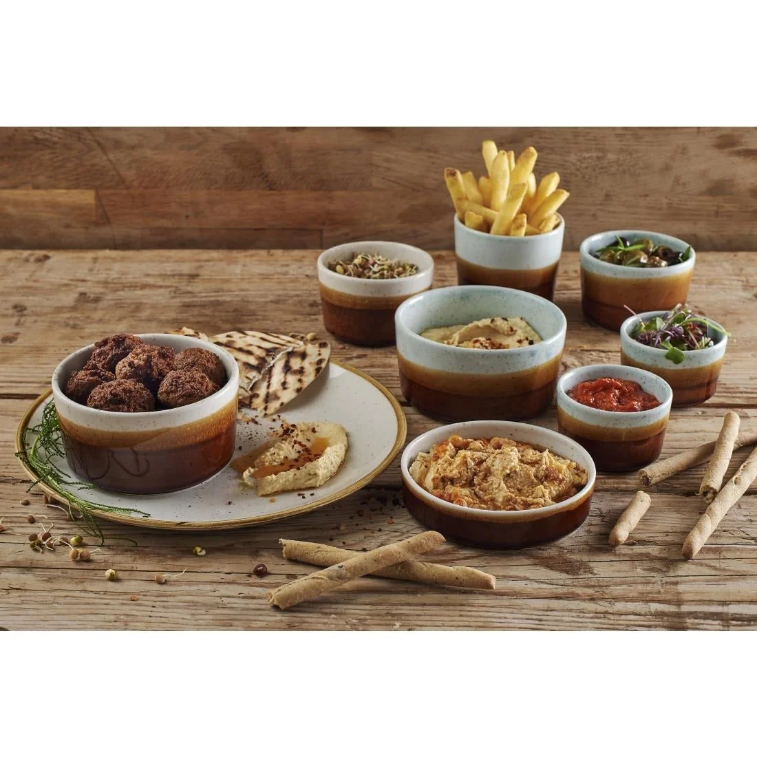 Siena Nourish Straight Sided Soup Bowls Barley White 15oz (12 Pack) - Image 4