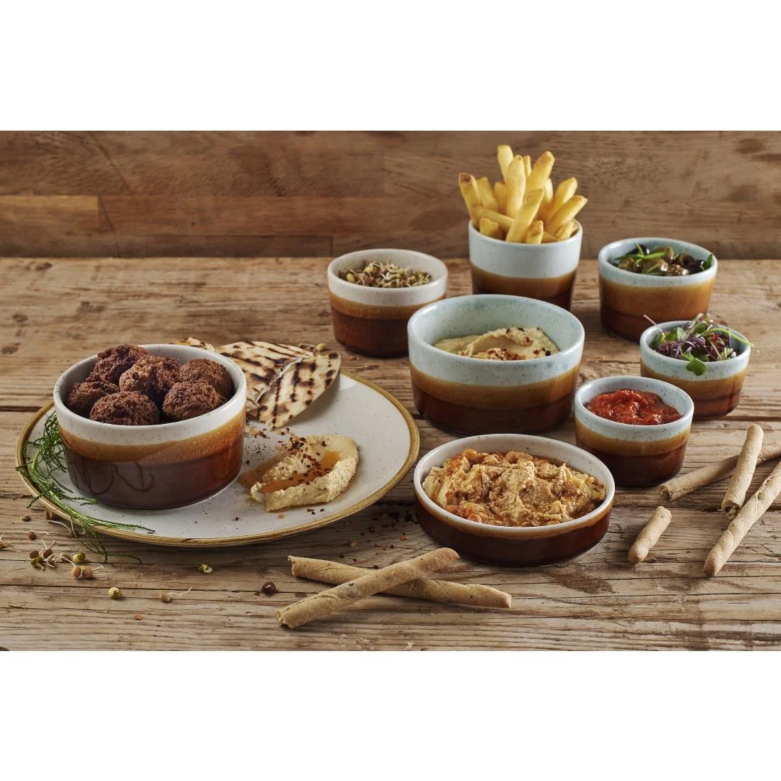 Siena Nourish Straight Sided Small Bowls Barley White 8oz (12 Pack) - Image 4