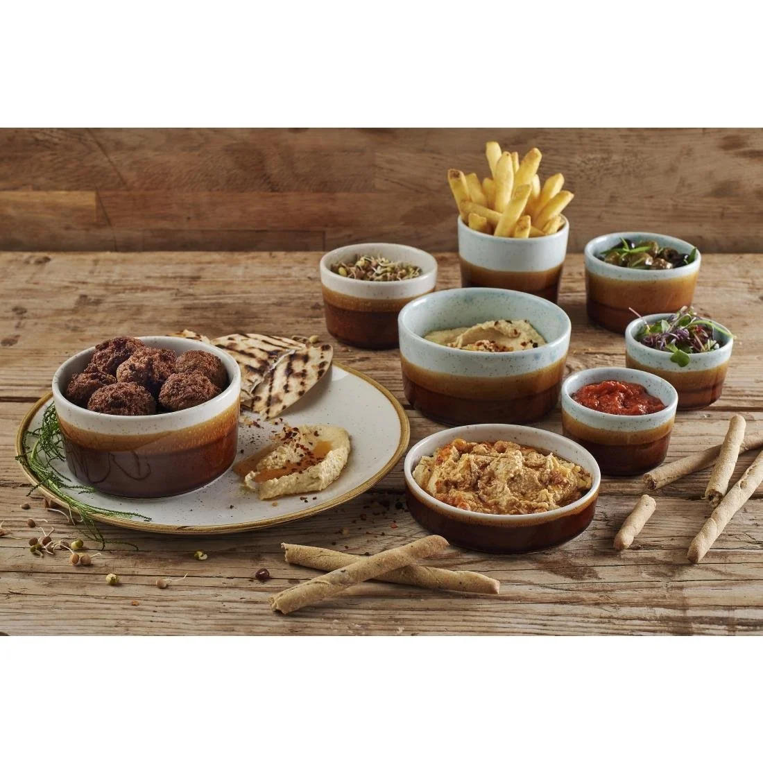 Siena Nourish Straight Sided Small Bowls Duck Egg 8oz (12 Pack) - Image 3