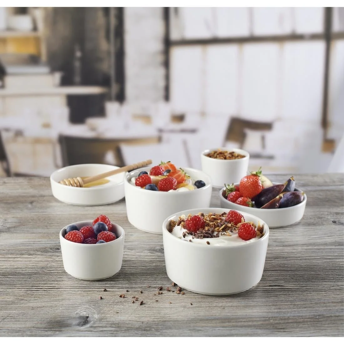 Churchill Super Vitrified Nourish Straight Sided Dishes White 6oz (12 Pack) - Image 2