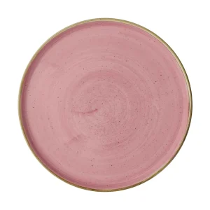 Churchill Stonecast Walled Plates Pink 260mm (6 Pack)