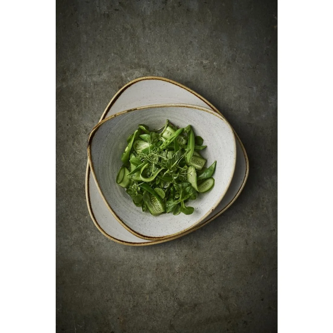 Churchill Stonecast Raw Lotus Bowls Grey 178mm (12 Pack) - Image 2