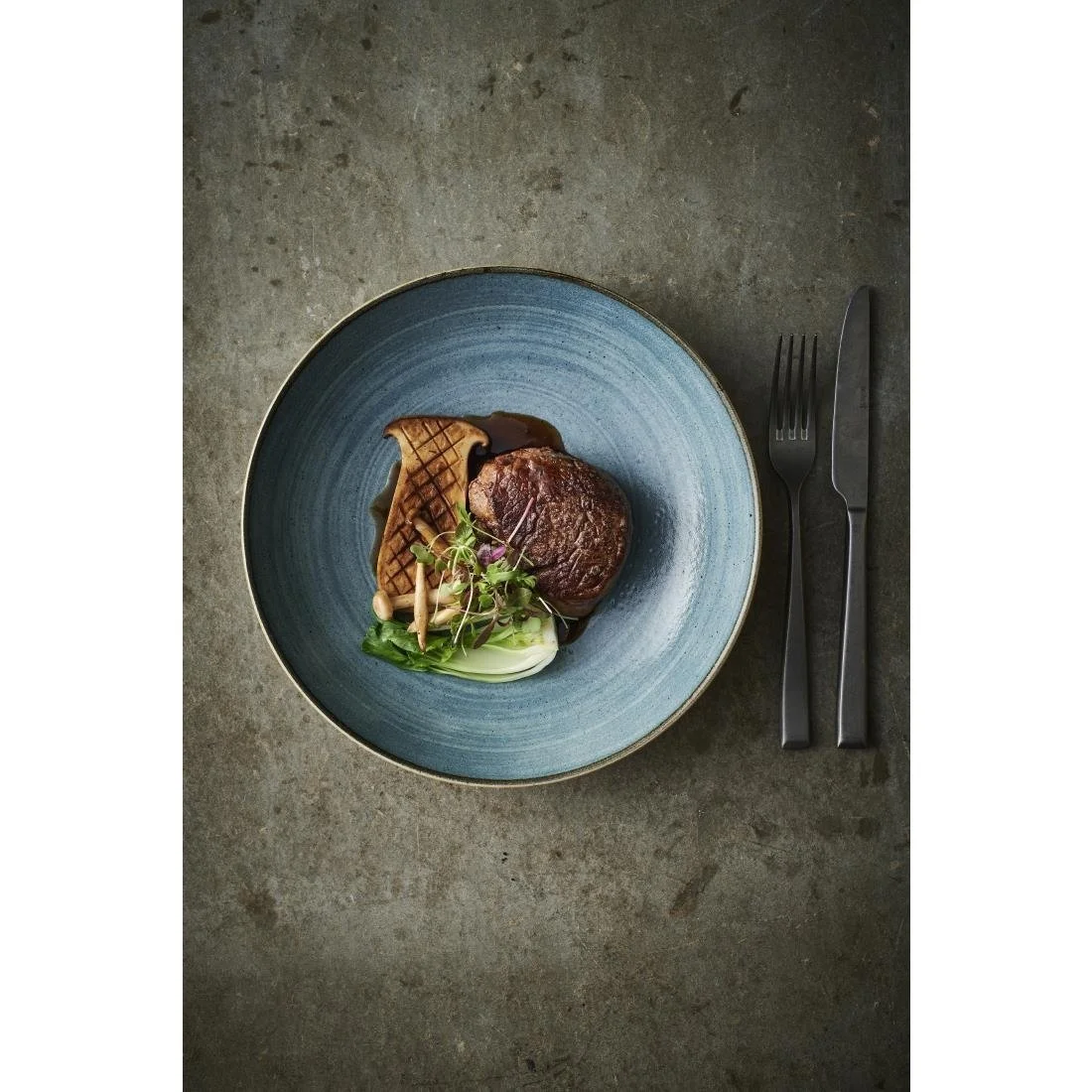 Churchill Stonecast Raw Evolve Coupe Plates Teal 220mm (12 Pack) - Image 2