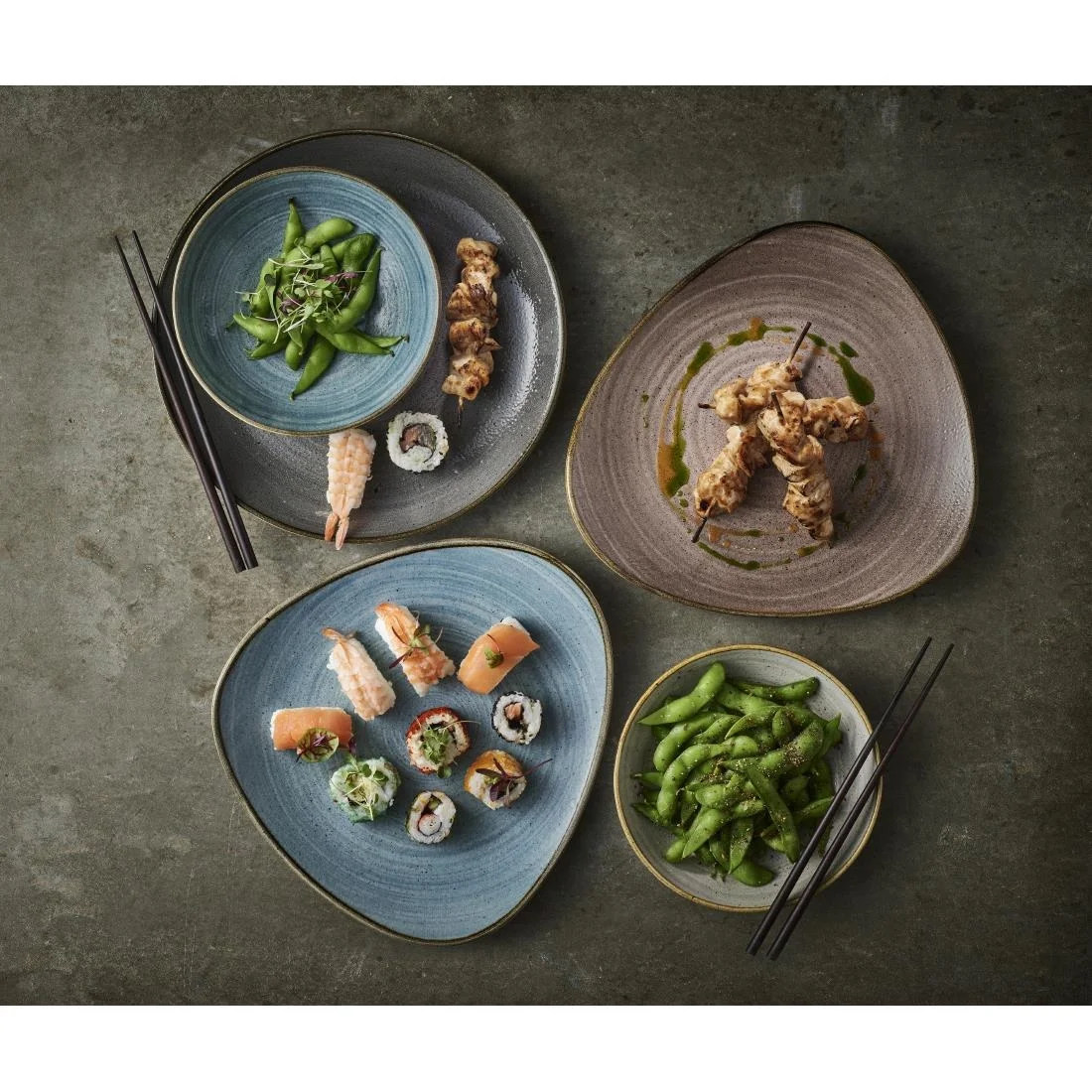 Churchill Stonecast Raw Coupe Bowls Teal 184mm (12 Pack) - Image 3