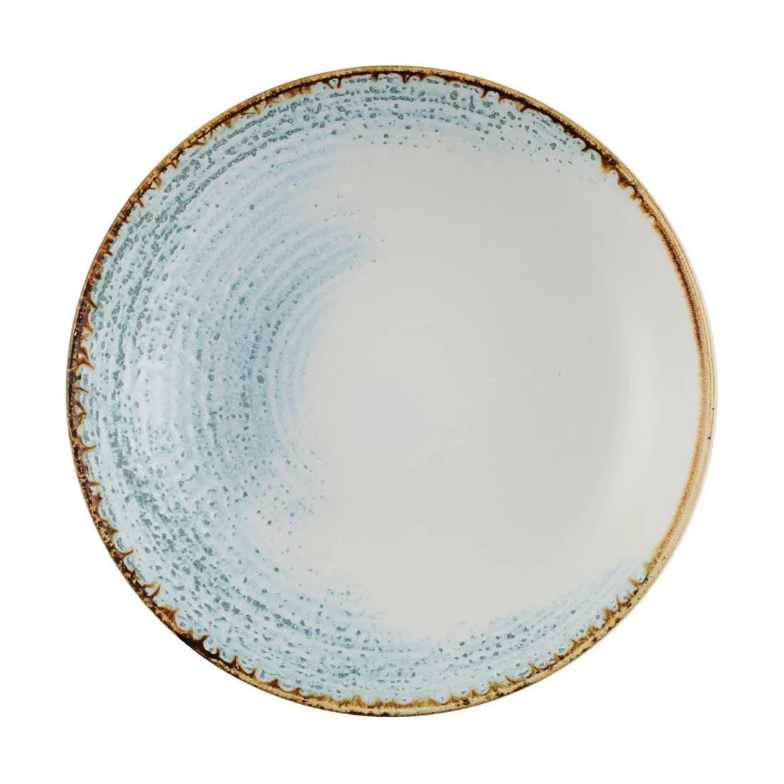 Churchill Homespun Accents Evolve Coupe Bowls Aquamarine 248mm (12 Pack) - Image 2