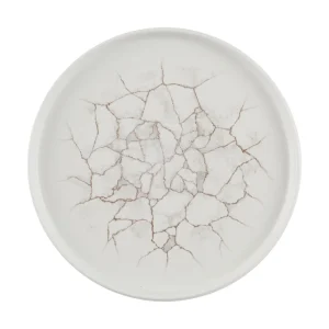 Churchill Studio Prints Kintsugi Agate Walled Plates Grey 260mm (6 Pack)