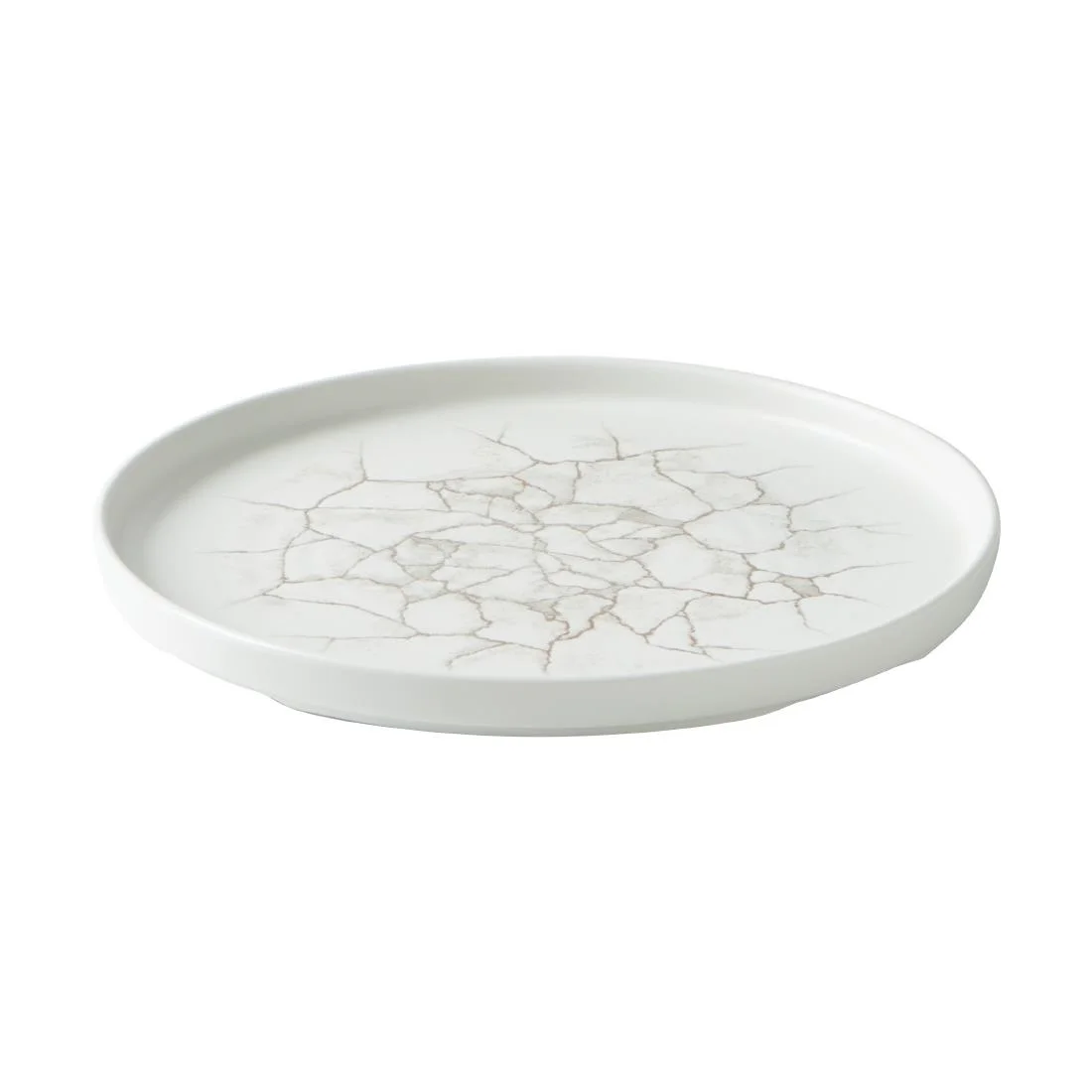 Churchill Studio Prints Kintsugi Agate Walled Plates Grey 260mm (6 Pack) - Image 4