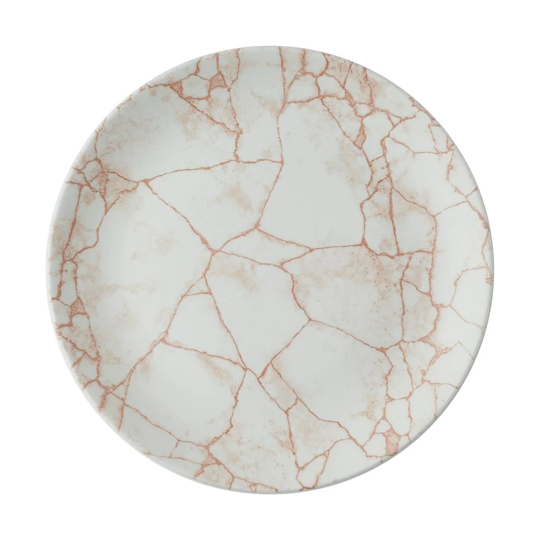 Churchill Studio Prints Kintsugi Evolve Coupe Plates Coral 260mm (12 Pack)