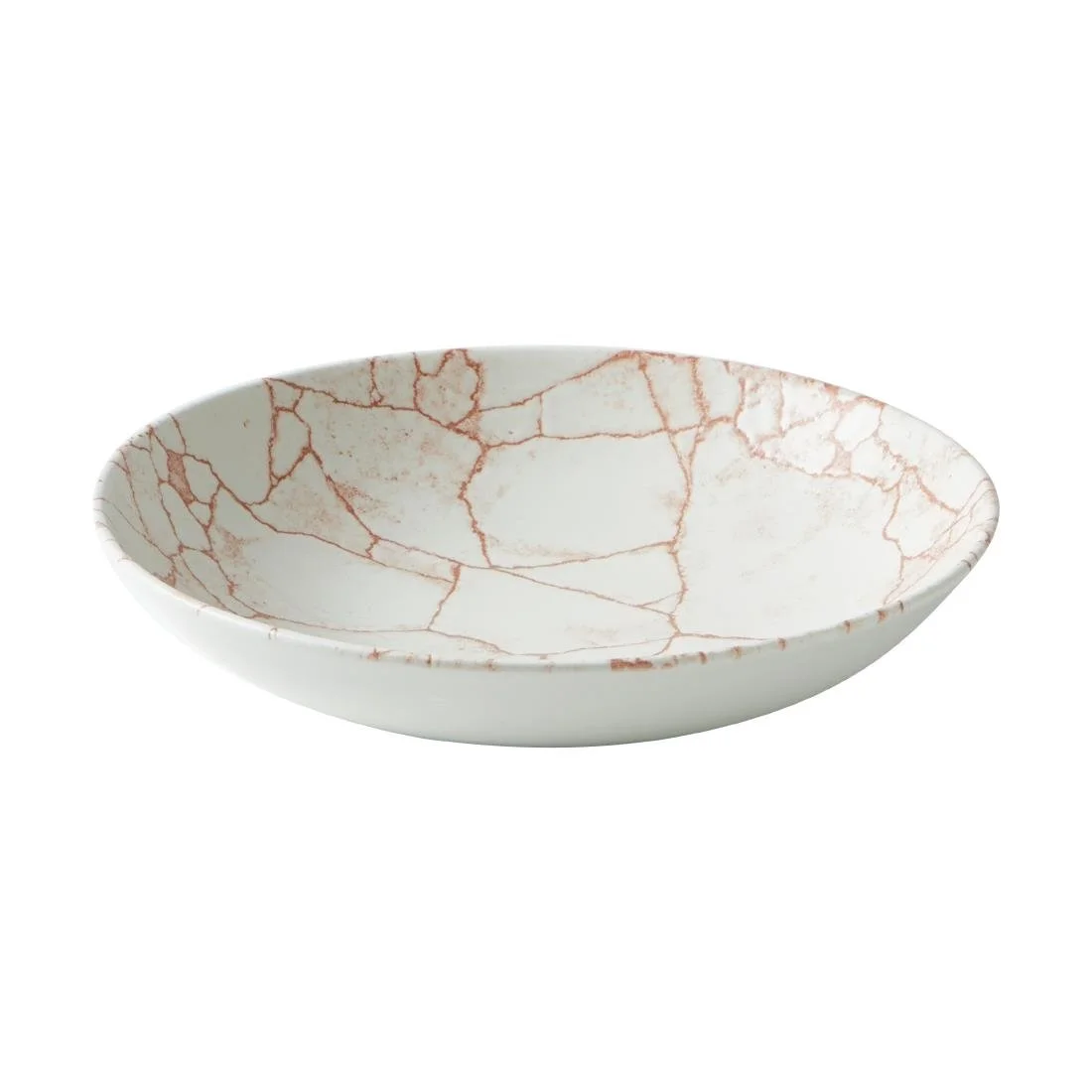 Churchill Studio Prints Kintsugi Evolve Coupe Bowls Coral 248mm (12 Pack) - Image 1