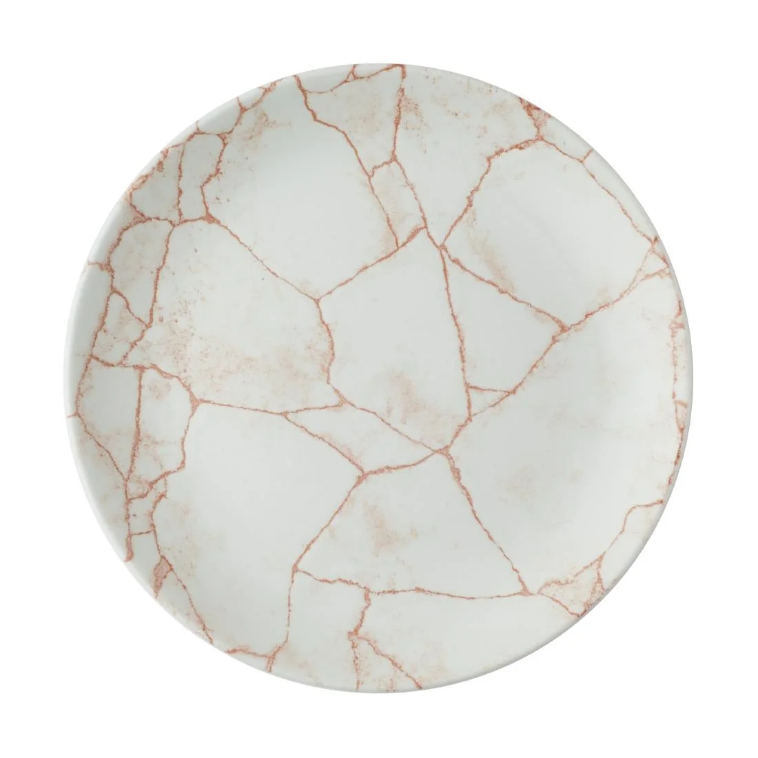 Churchill Studio Prints Kintsugi Evolve Coupe Plates Coral 220mm (12 Pack)