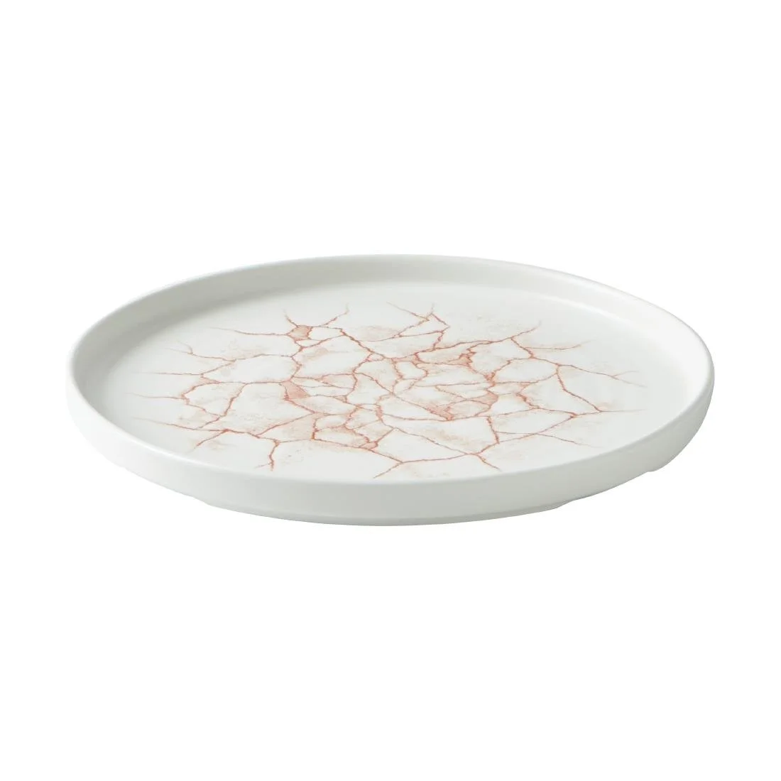 Churchill Studio Prints Kintsugi Walled Plates Coral 260mm (6 Pack) - Image 2