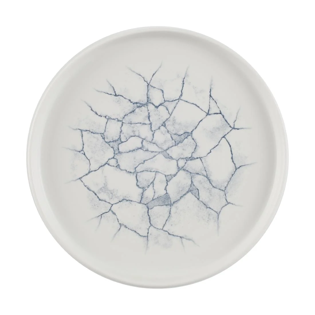Churchill Studio Prints Kintsugi Walled Plates Pearl Grey 220mm (6 Pack)