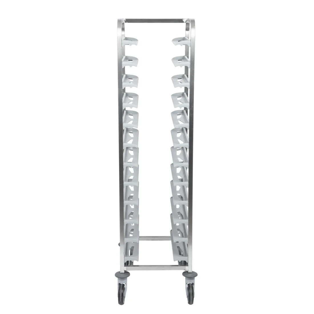 Matfer Bourgeat 12 Tray Cafeteria Trolley Grey - Image 2