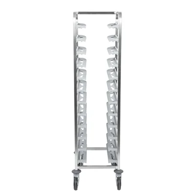 Matfer Bourgeat 12 Tray Cafeteria Trolley Grey - Image 2