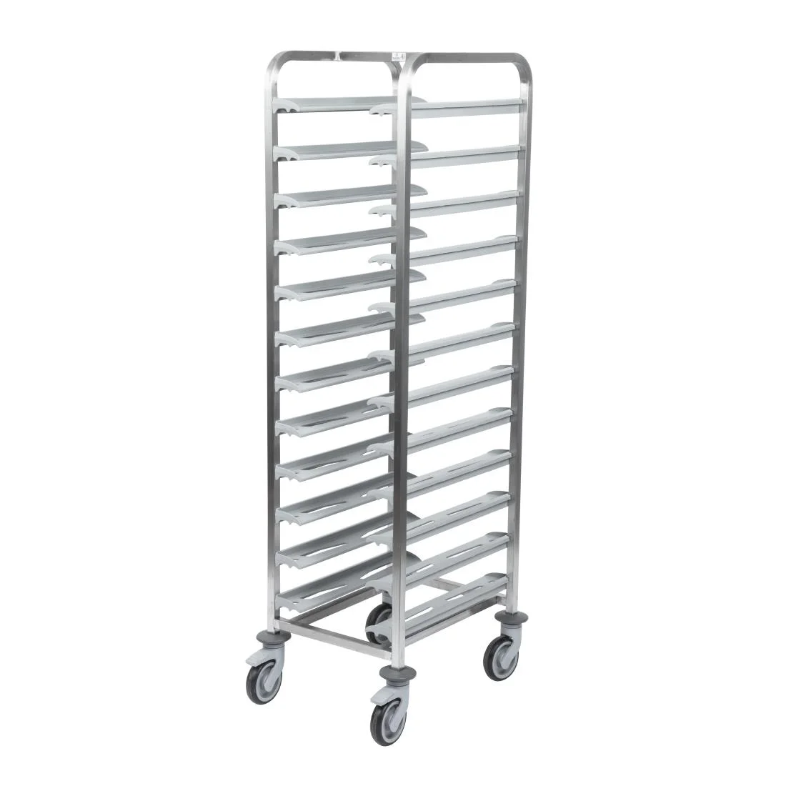 Matfer Bourgeat 12 Tray Cafeteria Trolley Grey - Image 3