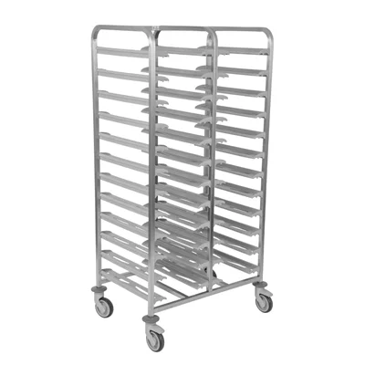 Matfer Bourgeat 24 Tray Cafeteria Trolley Grey - Image 2