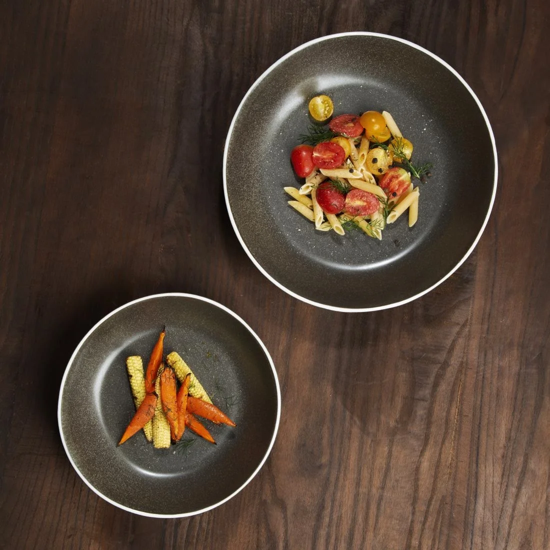 Olympia Chia Coupe Bowls Charcoal 220mm (4 Pack) - Image 6
