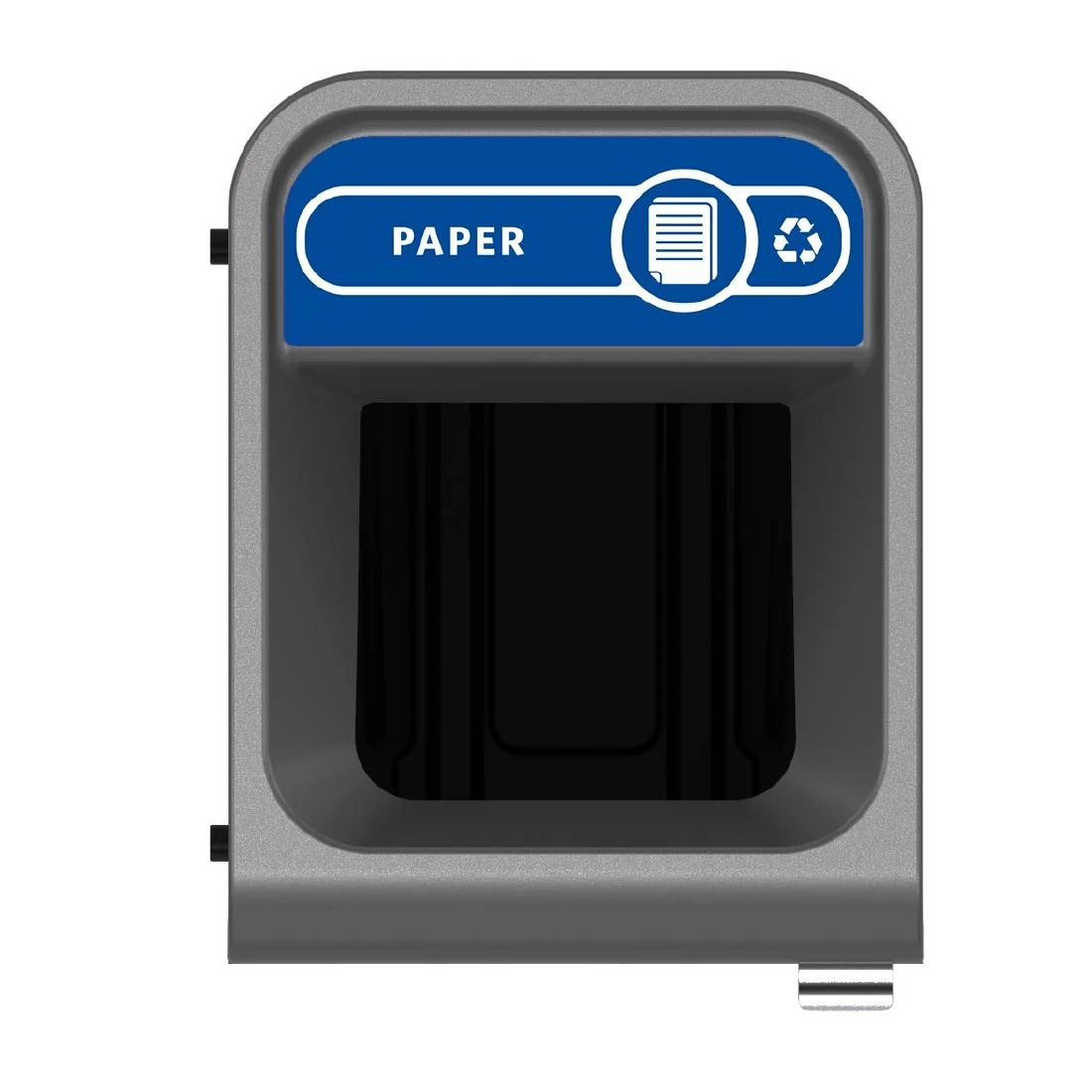 Rubbermaid Configure Container with Paper Recycling Label Blue - Image 2