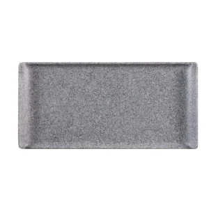 Churchill Melamine Rectangular Tray Granite 300mm