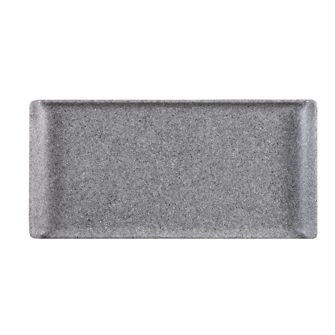 Churchill Melamine Rectangular Tray Granite 300mm - Image 1