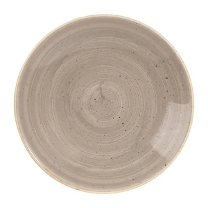 Churchill Stonecast Deep Coupe Plates Grey 225mm (12 Pack)