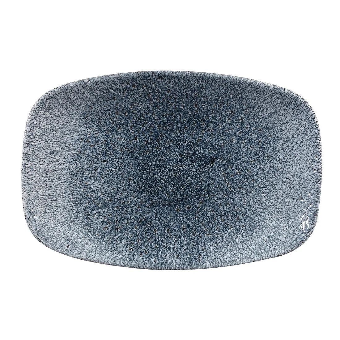Churchill Studio Prints Raku Rectangular Plate Topaz Blue 237mm