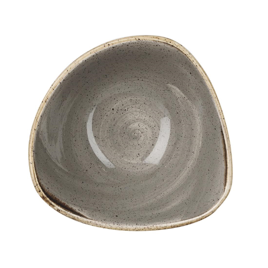 Churchill Stonecast Triangle Bowl Grey 153mm