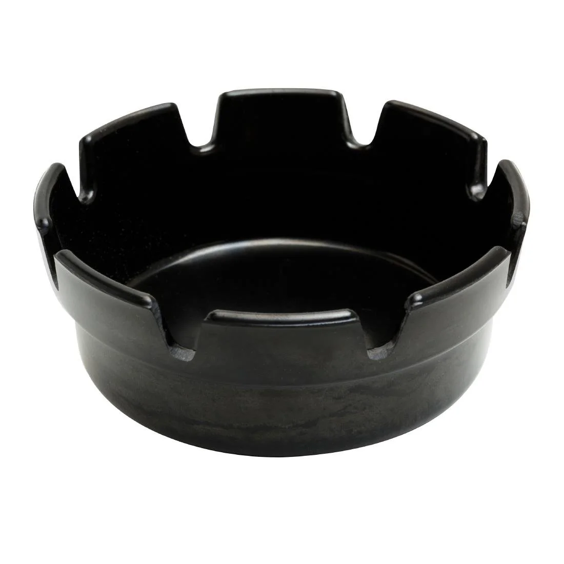 Beaumont Black Bakelite Crown Style Ashtray 101mm (10 Pack)