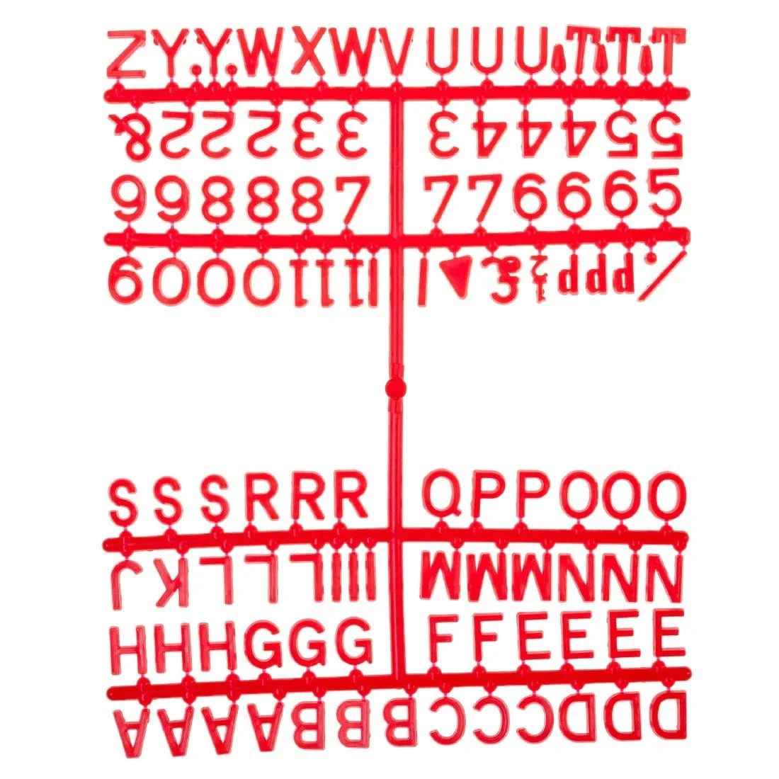 Beaumont Letter Set Of 660 Characters Red 12mm
