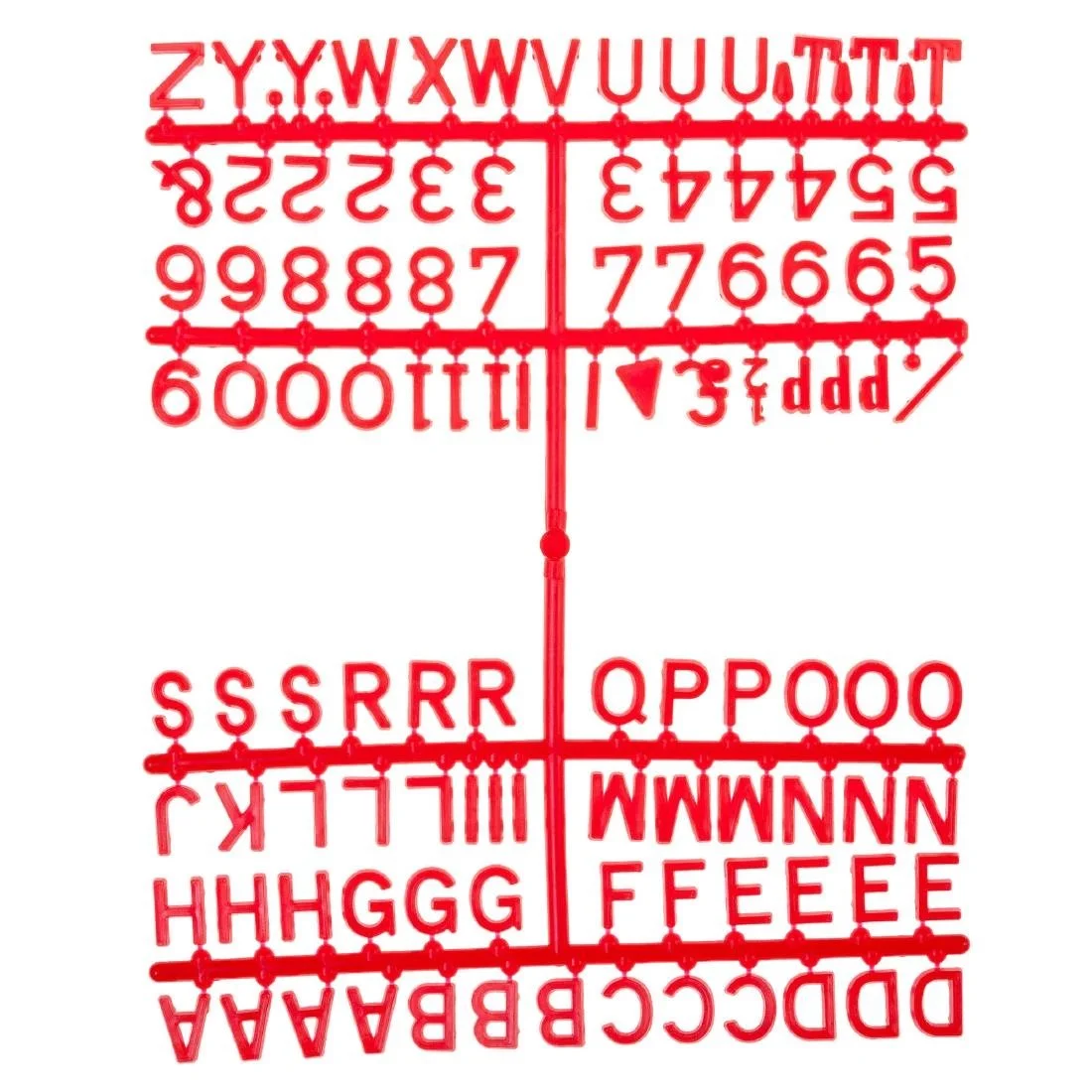 Beaumont Letter Set Of 660 Characters Red 12mm