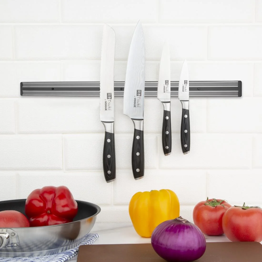 Vogue Magnetic Knife Rack Large - Image 6