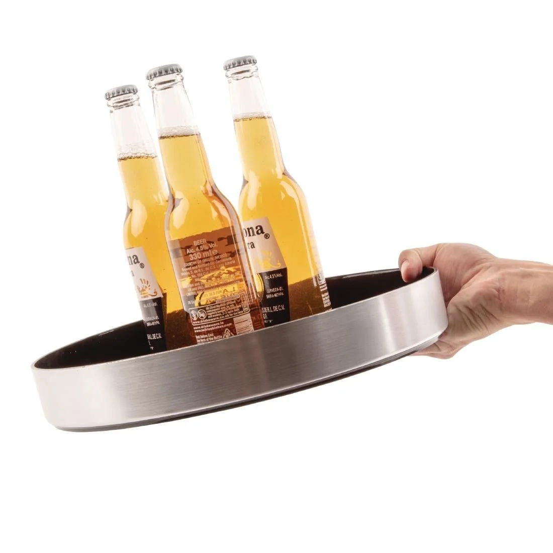 Olympia Round Non Slip Drinks Tray 13 in - Image 4