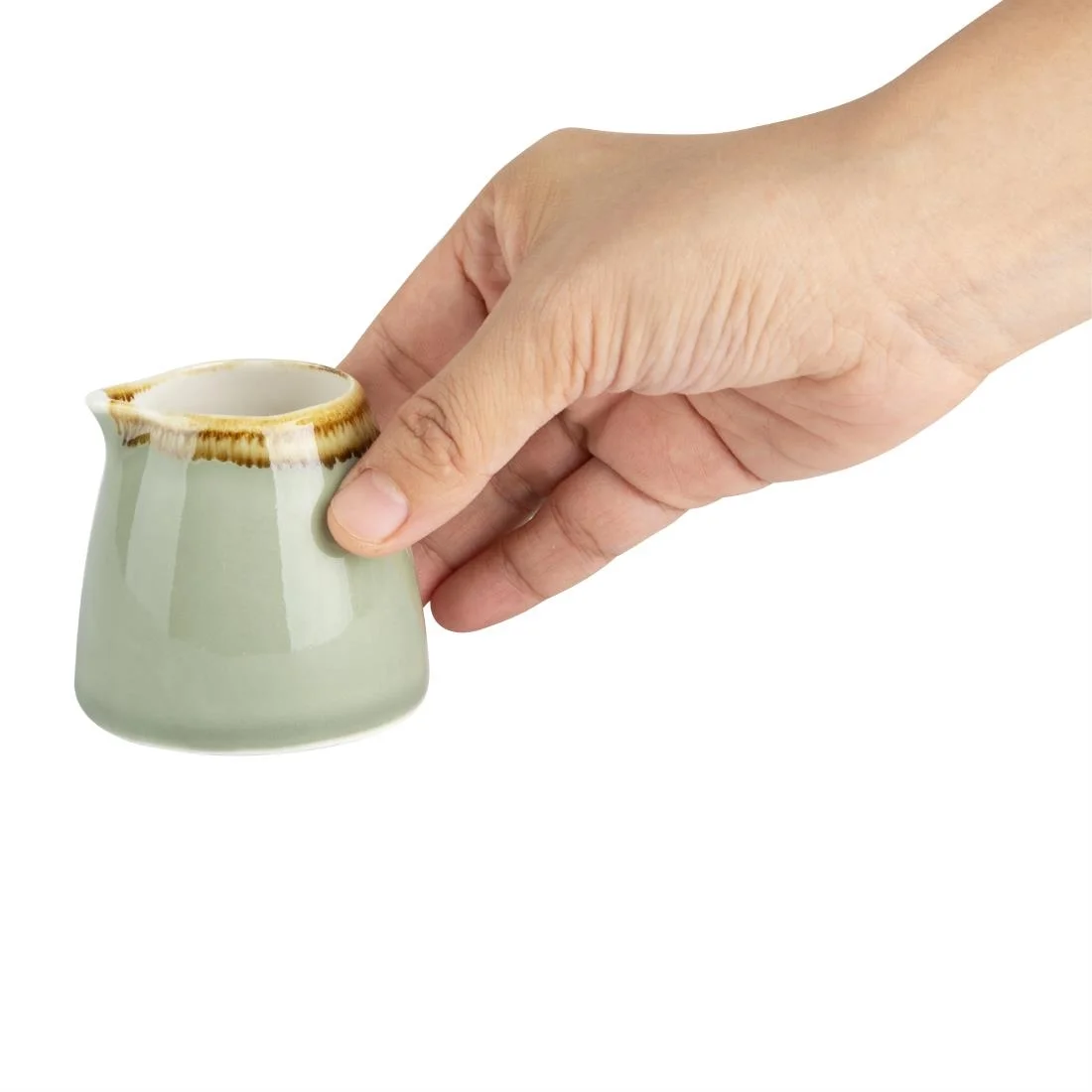 Olympia Kiln Milk Jugs Moss 96ml (Pack of 6) - Image 3