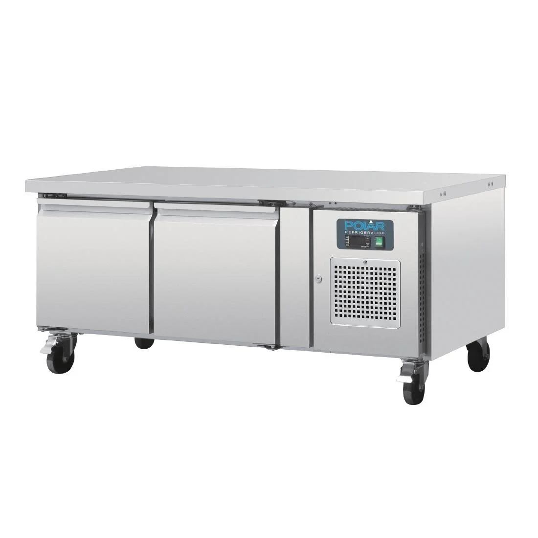 Polar U-Series Double Door Chef Base Counter Fridge - Image 3
