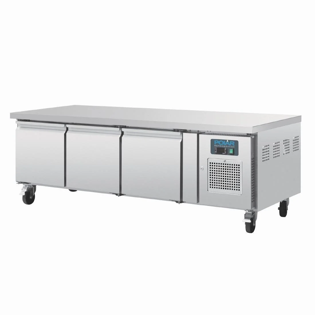Polar U-Series Triple Door Chef Base Counter Fridge - Image 2