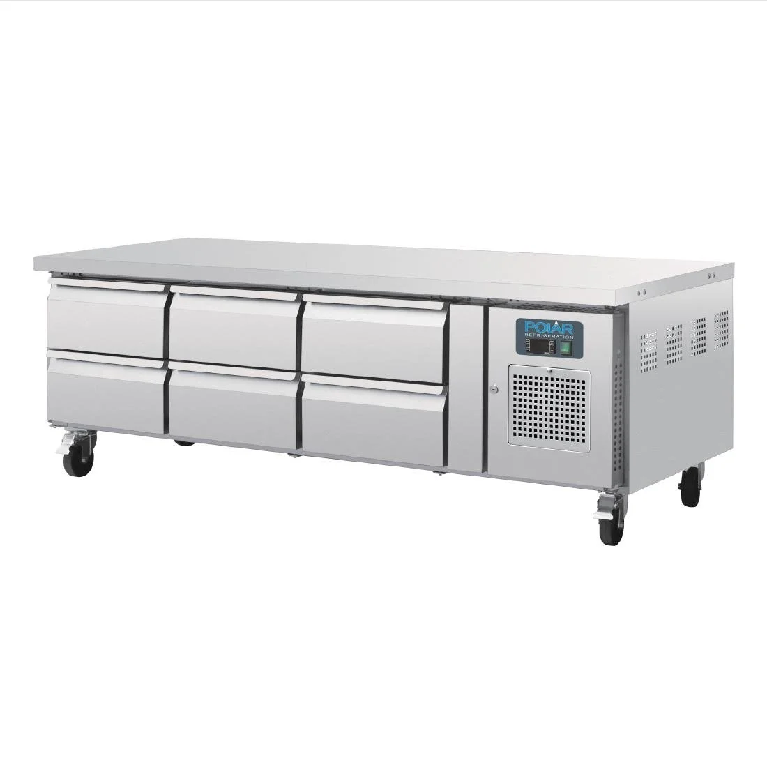 Polar U-Series Six Drawer Chef Base Counter Fridge - Image 2