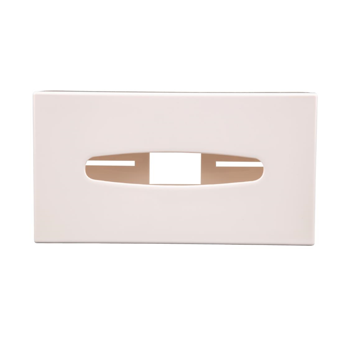 White Rectangular Tissue Holder