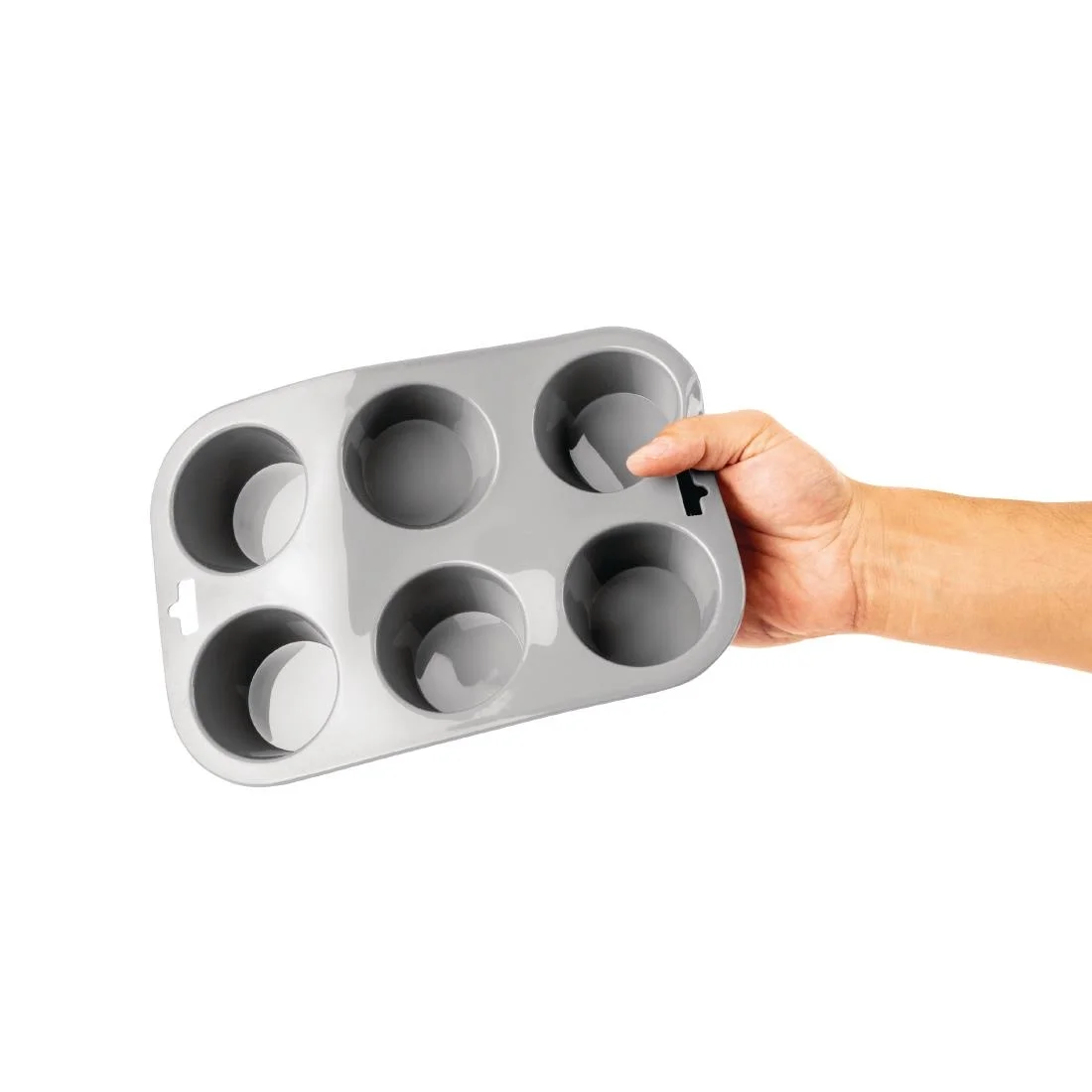 Vogue Flexible Silicone Six Hole Muffin Pan - Image 5