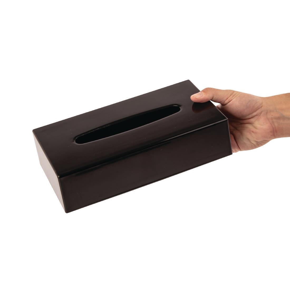 Black Rectangular Tissue Holder
