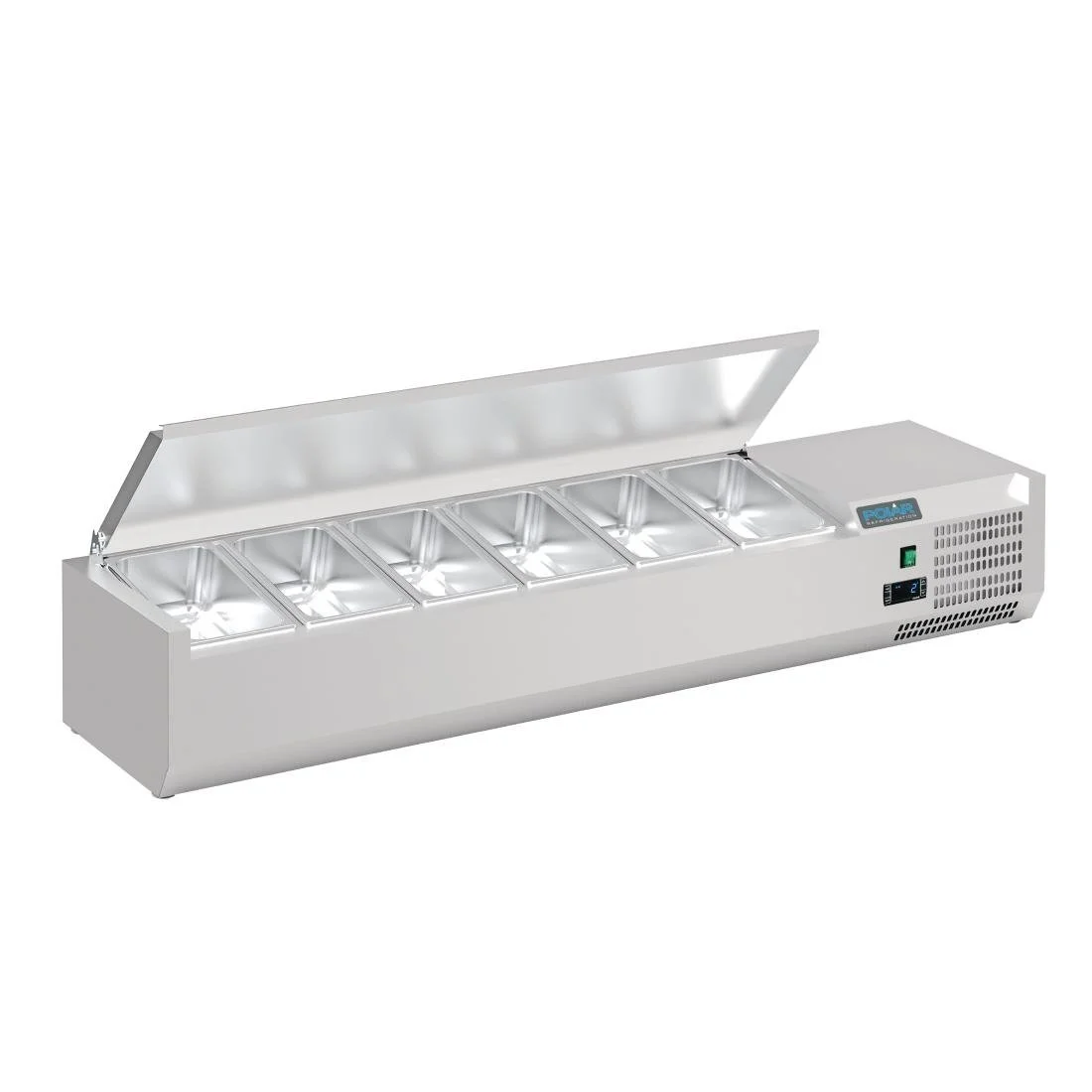 Polar G-Series Countertop Prep Fridge with Lid 6x 1/4GN - Image 3