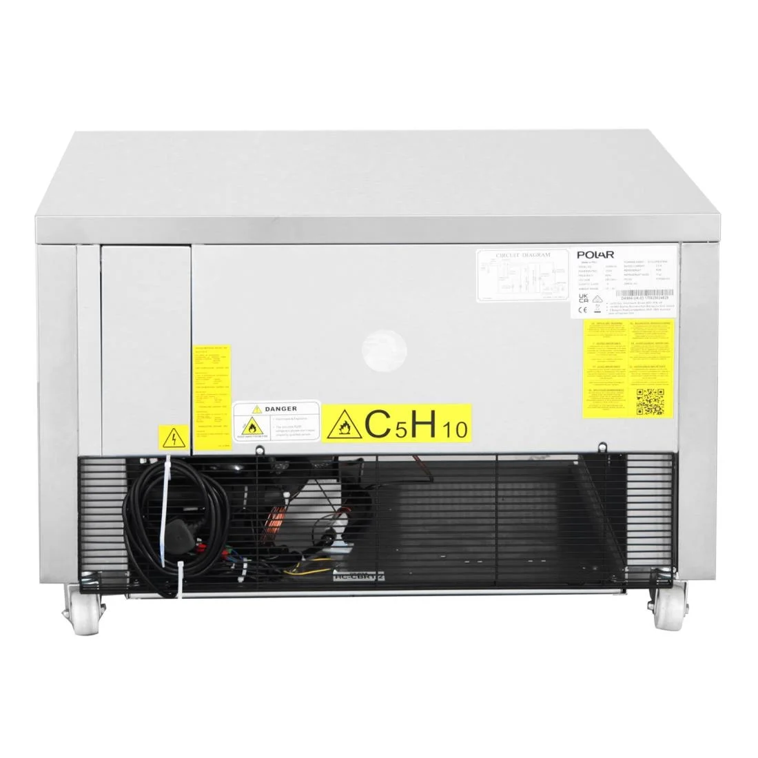 Polar U-Series Single Drawer Dual Temperature Counter Fridge Freezer 2xGN - Image 8
