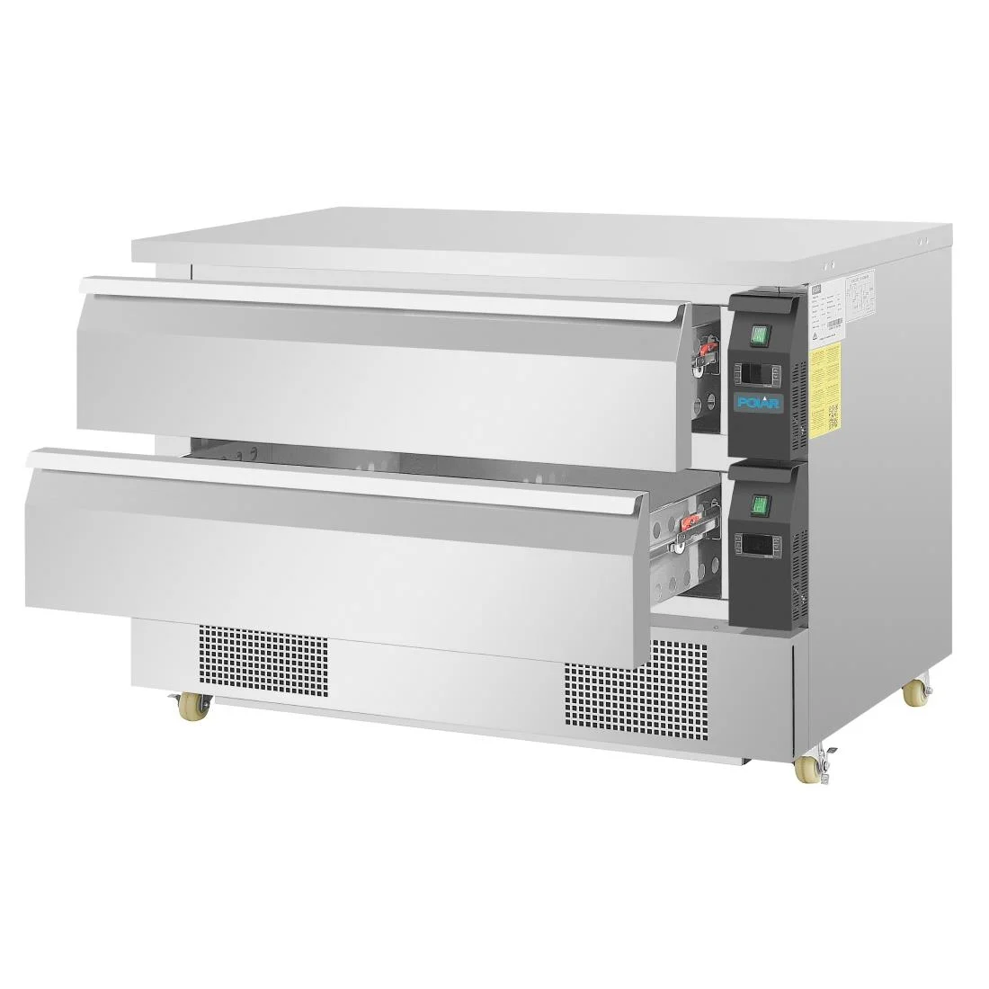 Polar U-Series Double Drawer Dual Temperature Counter Fridge Freezer 6xGN - Image 4