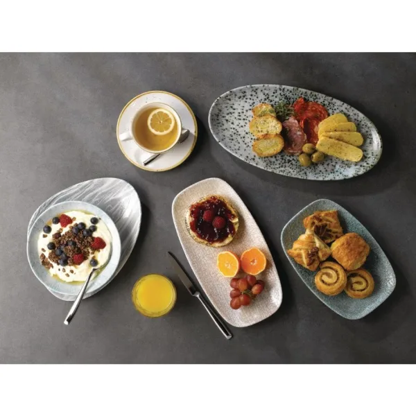 Churchill Stonecast Round Cappuccino Saucers Barley White 185mm