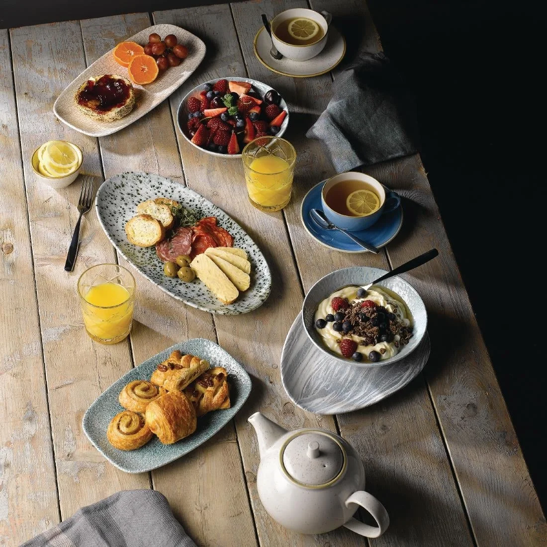 Churchill Stonecast Beverage Pots Barley White 852ml (4 Pack) - Image 2